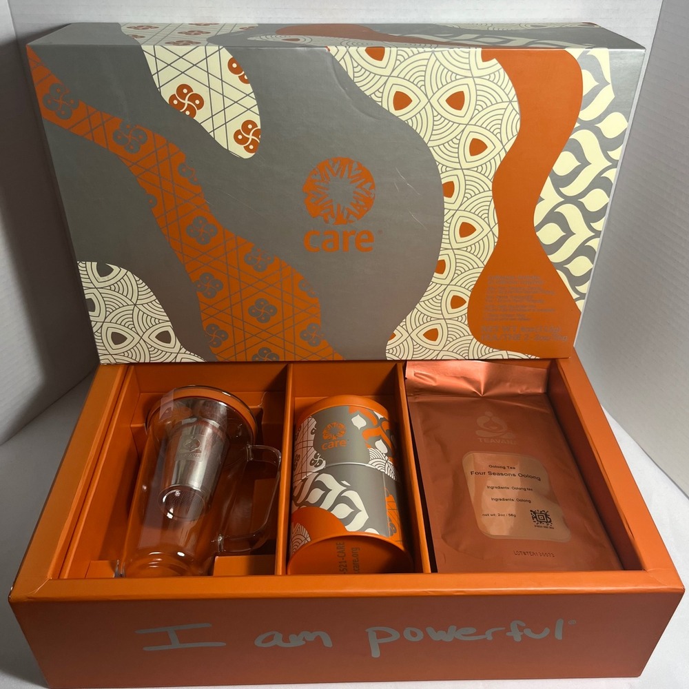NEW Teavana Care Collection Glass Infuser Mug Oolong Tea Gift Set